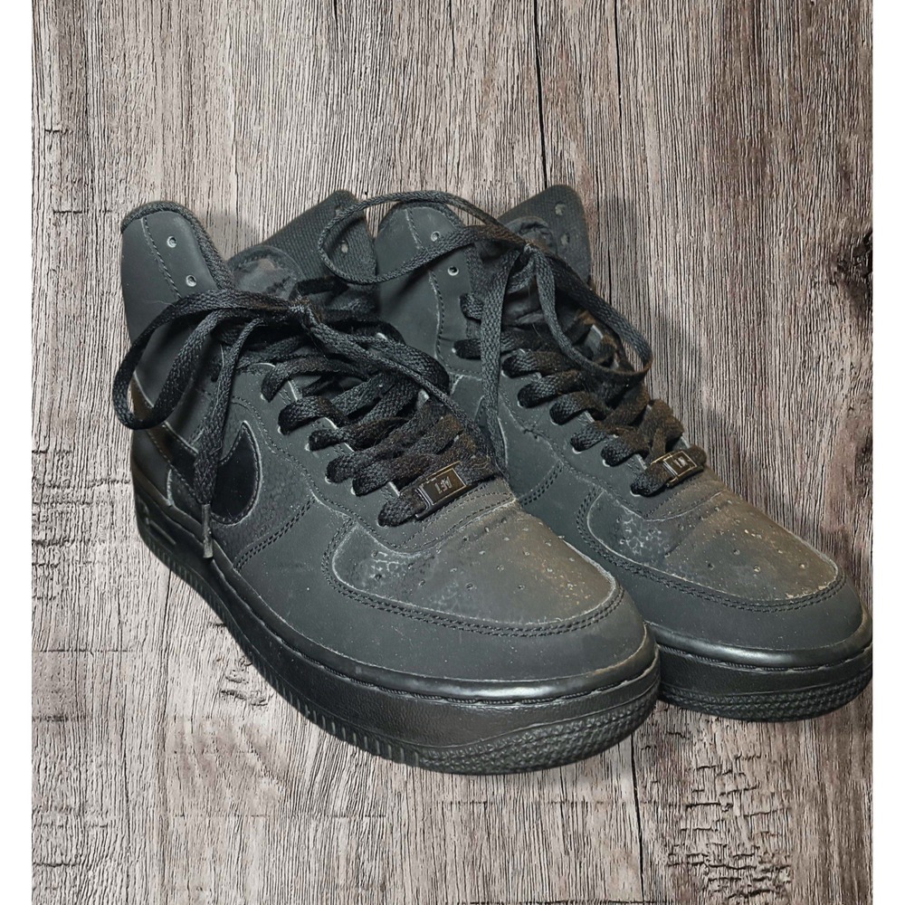 Nike Air Force 1 High GS "Black" Size 5 Youth. Black/Black